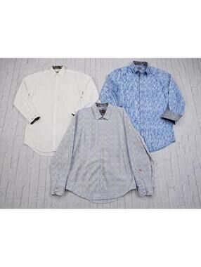 Robert Graham Button-Up Dress Shirt Bundle of 3 Men’s 2XL